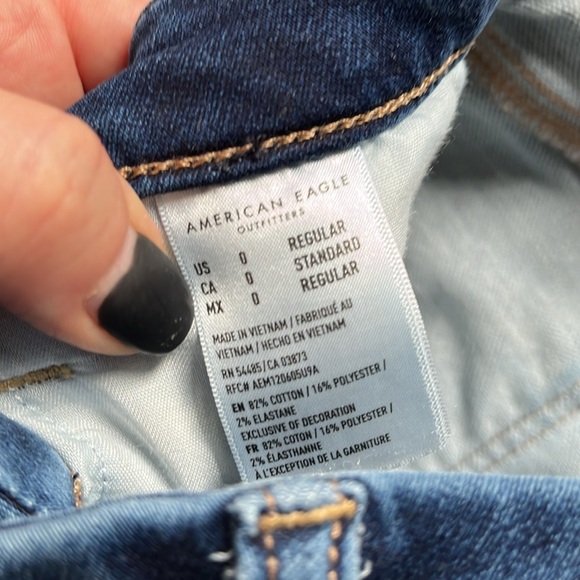 American Eagle curvy highest rise jegging, size 0 - Picture 4 of 7